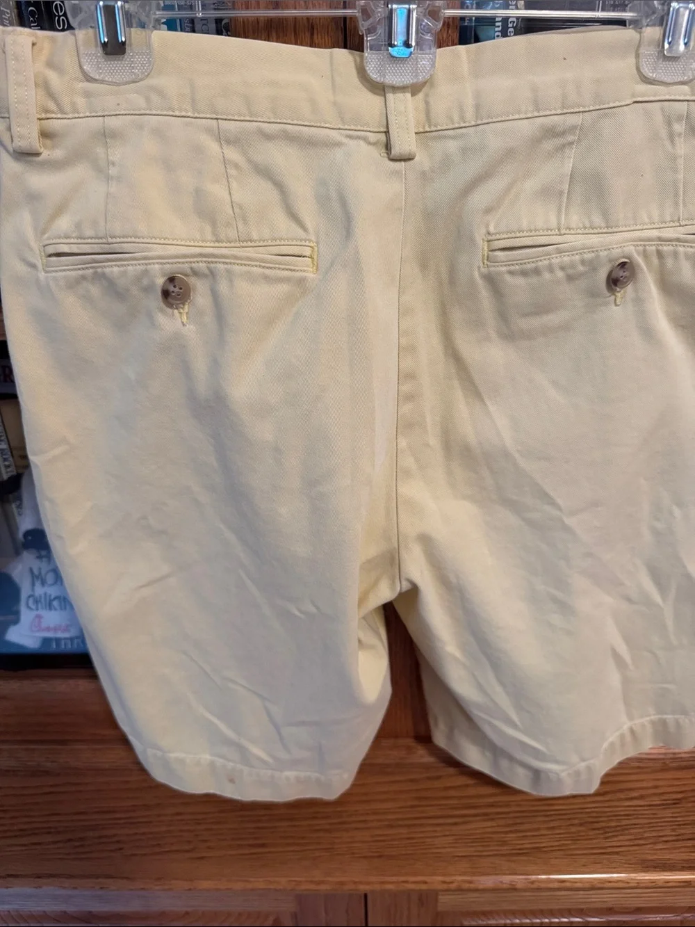 Polo by Ralph Lauren Light Yellow Flat-Front Chino Shorts